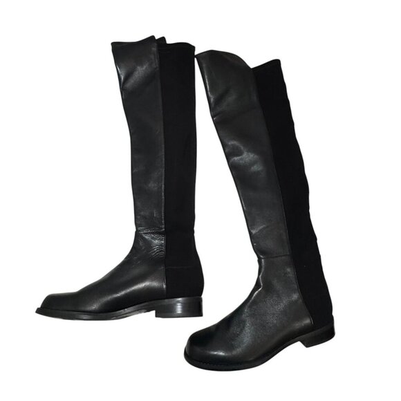 Stuart Weitzman Iconic 5050 Black Stretch over the Knee Boots size 36/5.5 US NEW - Picture 3 of 8